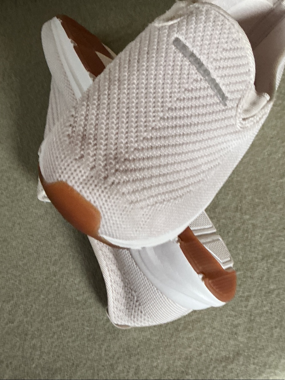 U.S. Polo Assn. Women's Knit Slip-On Sneakers in Light Pink and White - Picture 6 of 7